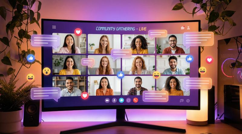 萝莉视频社区互动场景